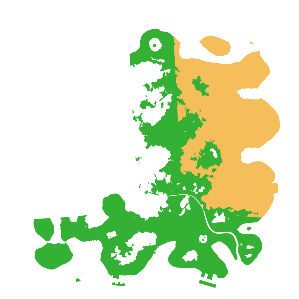 Biome Rust Map: Procedural Map, Size: 3500, Seed: 466790134