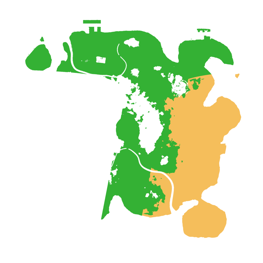 Biome Rust Map: Procedural Map, Size: 3000, Seed: 45344