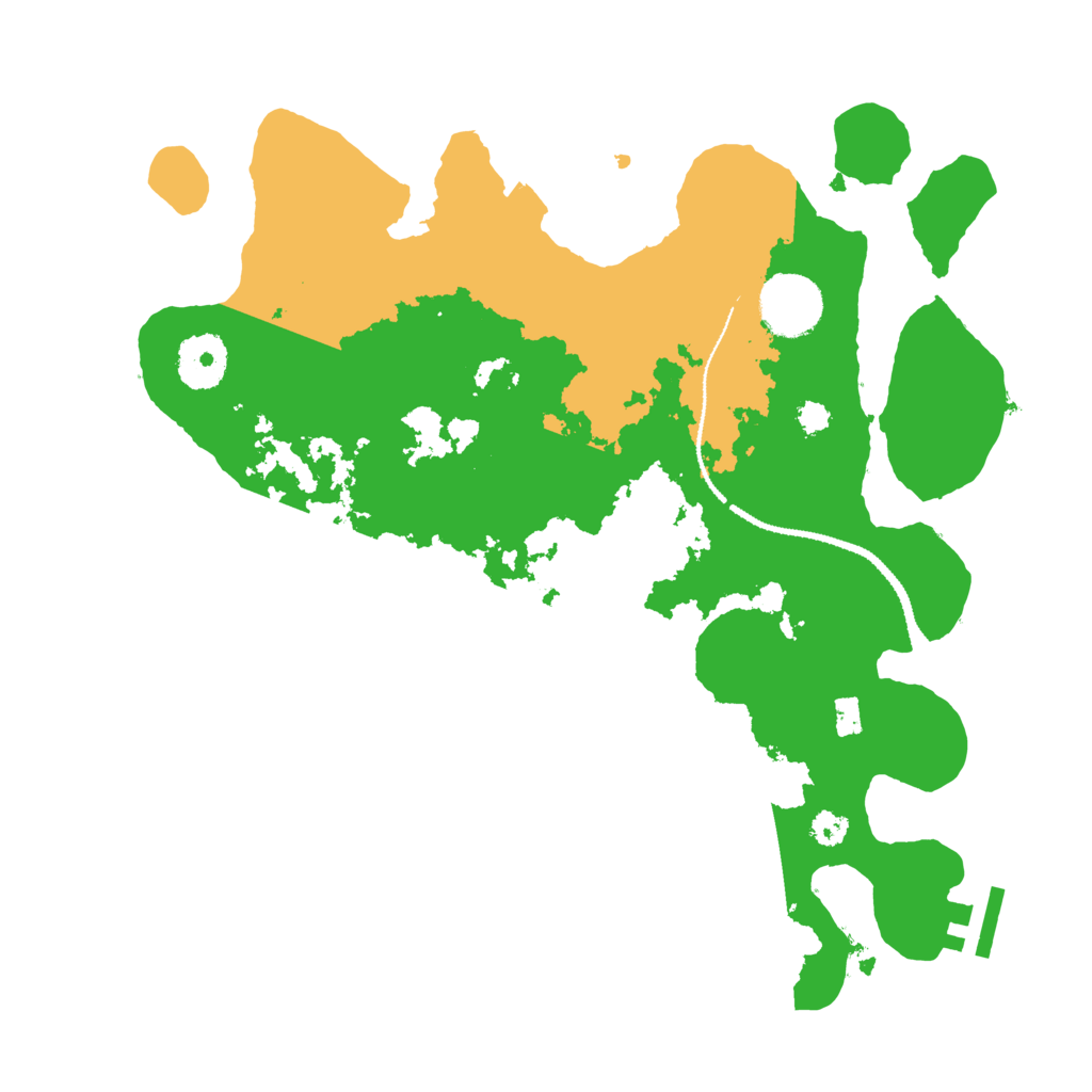 Biome Rust Map: Procedural Map, Size: 3100, Seed: 1159