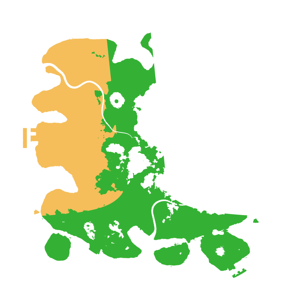 Biome Rust Map: Procedural Map, Size: 3000, Seed: 80008