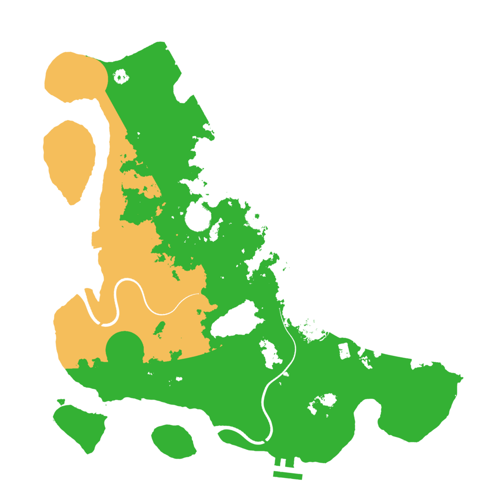 Biome Rust Map: Procedural Map, Size: 3500, Seed: 594774831