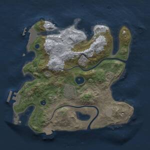 Thumbnail Rust Map: Procedural Map, Size: 2700, Seed: 1281658492, 8 Monuments