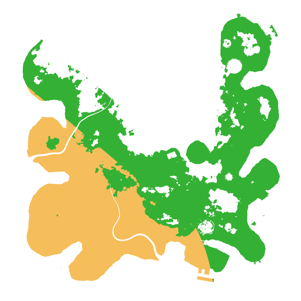 Biome Rust Map: Procedural Map, Size: 3600, Seed: 566550721