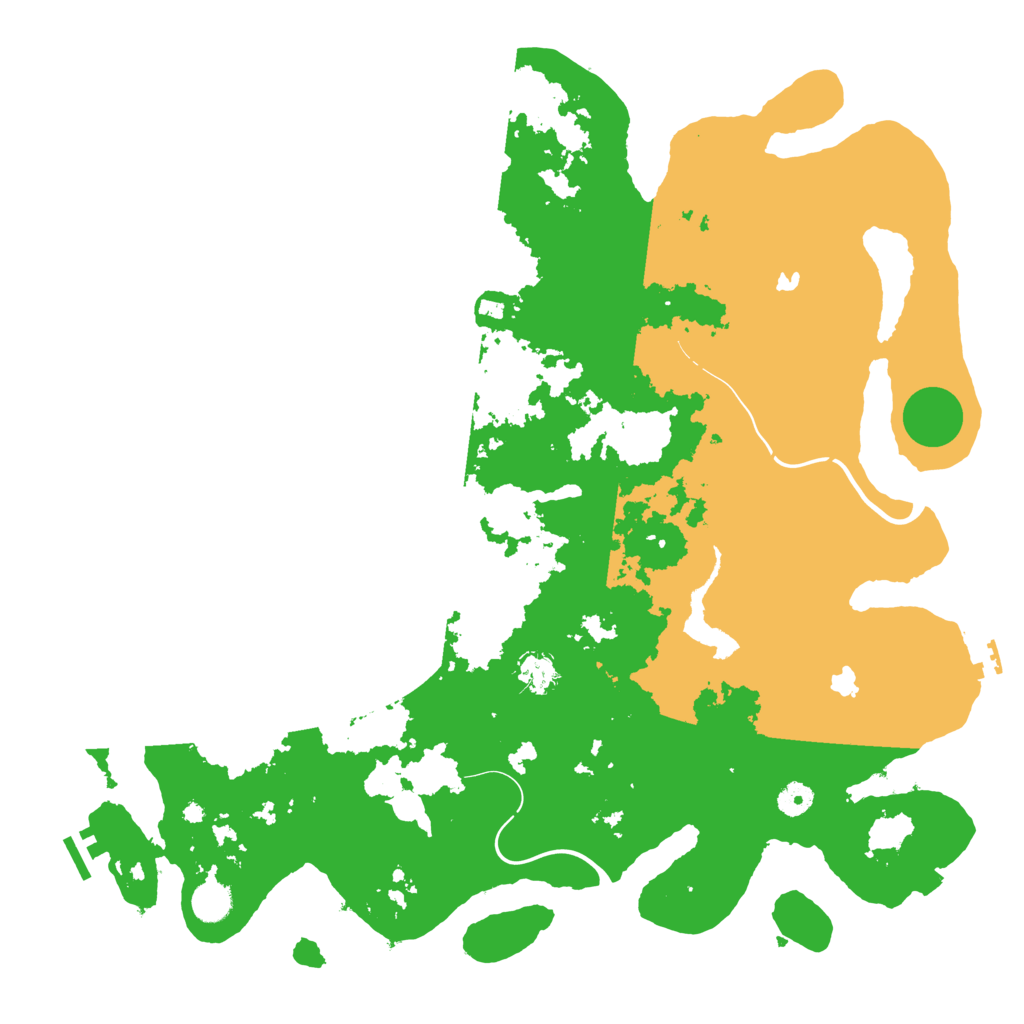 Biome Rust Map: Procedural Map, Size: 4500, Seed: 15552