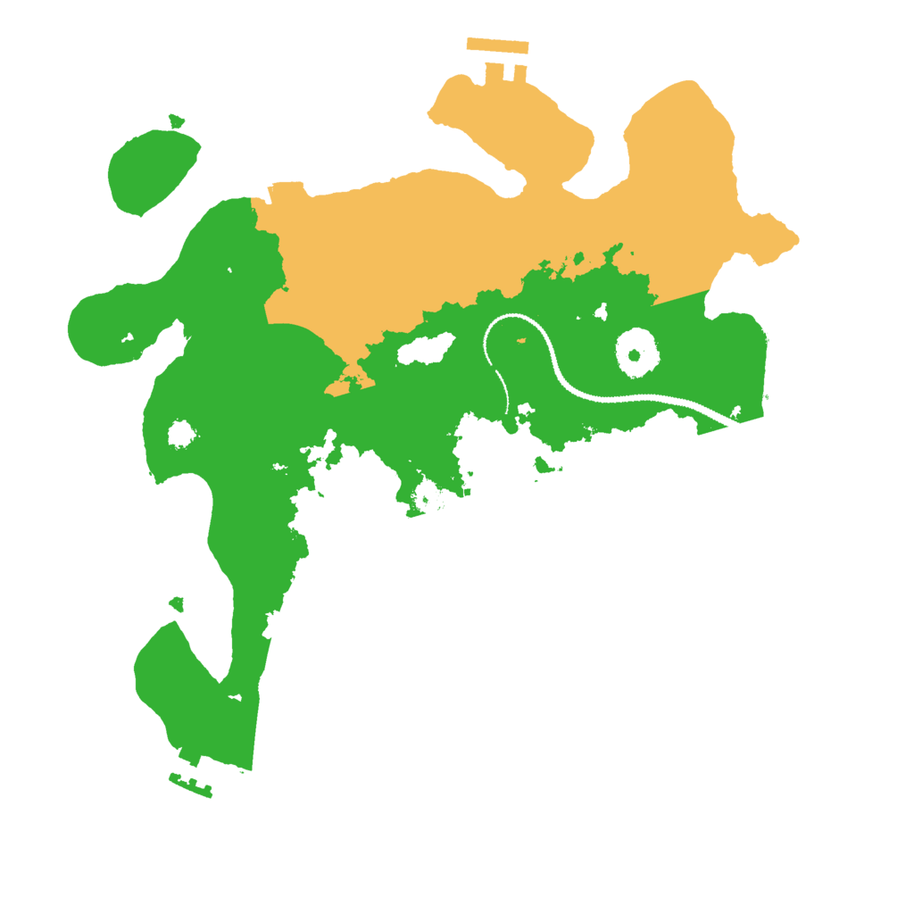 Biome Rust Map: Procedural Map, Size: 3000, Seed: 3344