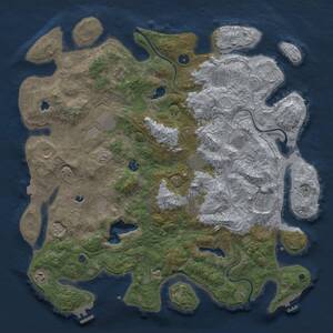 Thumbnail Rust Map: Procedural Map, Size: 4680, Seed: 5900, 17 Monuments