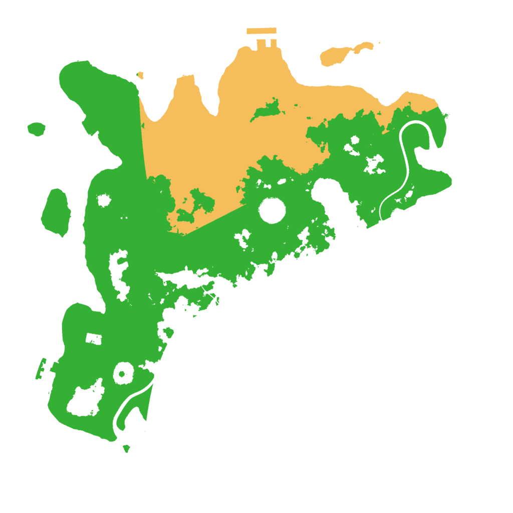 Biome Rust Map: Procedural Map, Size: 3500, Seed: 624501498