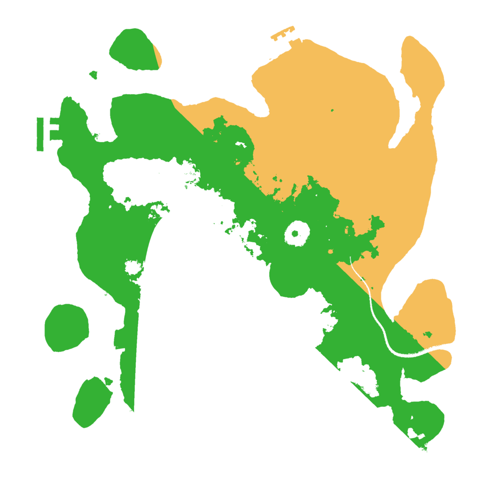 Biome Rust Map: Procedural Map, Size: 3000, Seed: 962488411