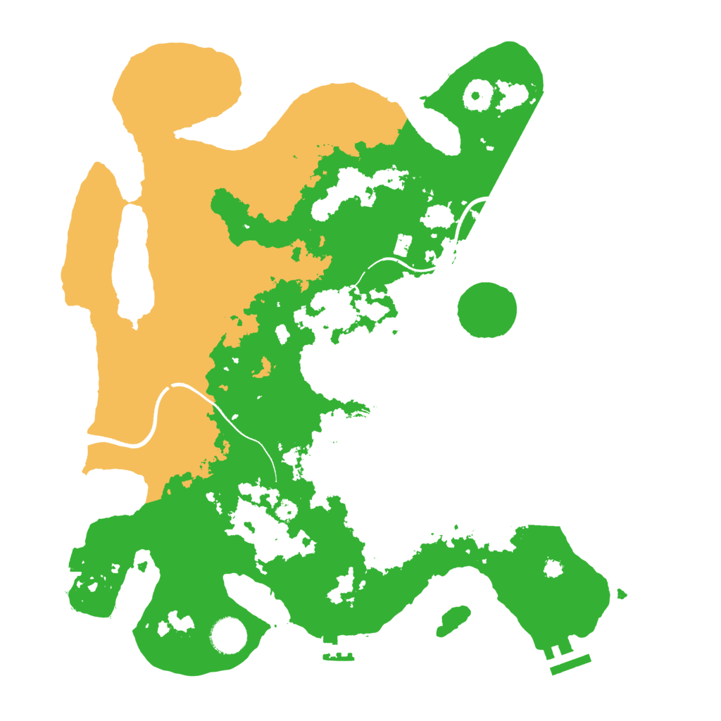 Biome Rust Map: Procedural Map, Size: 3500, Seed: 929697127