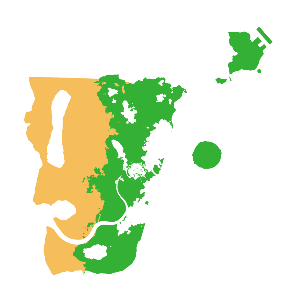 Biome Rust Map: Procedural Map, Size: 3000, Seed: 1649