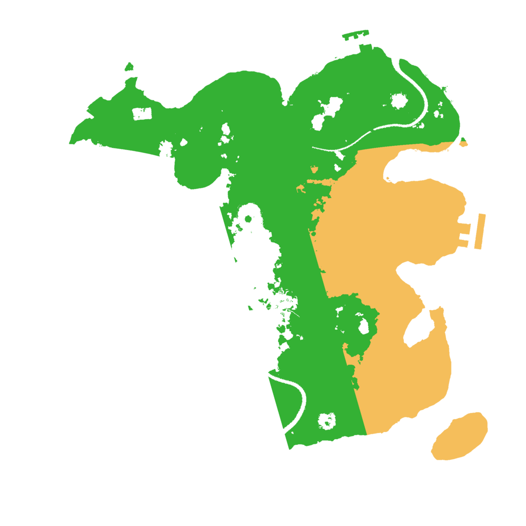 Biome Rust Map: Procedural Map, Size: 3000, Seed: 1168379711