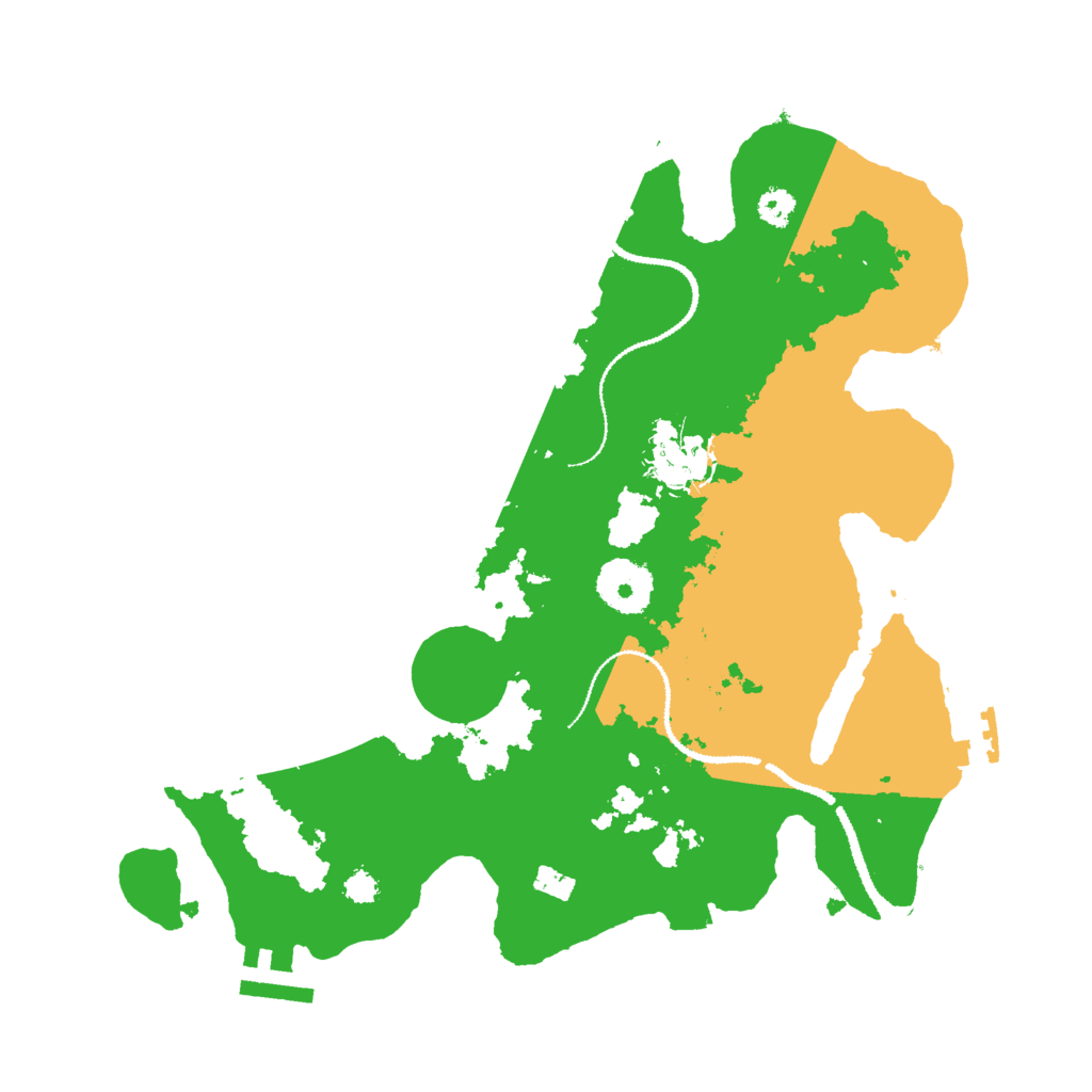 Biome Rust Map: Procedural Map, Size: 3000, Seed: 2619