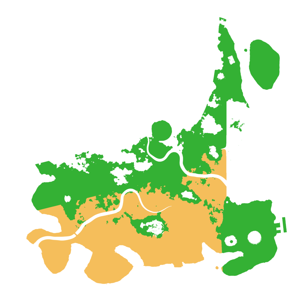 Biome Rust Map: Procedural Map, Size: 3999, Seed: 568734