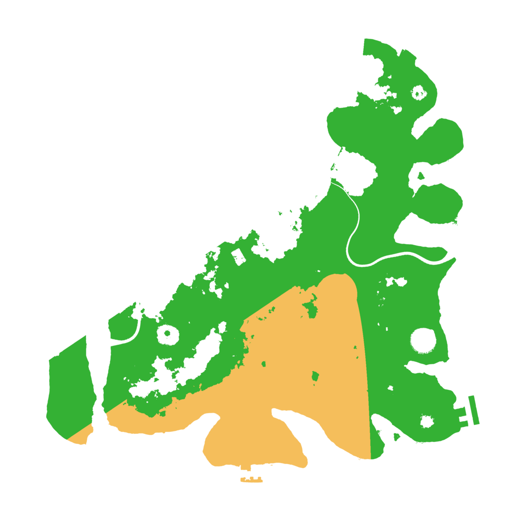 Biome Rust Map: Procedural Map, Size: 3500, Seed: 10533549