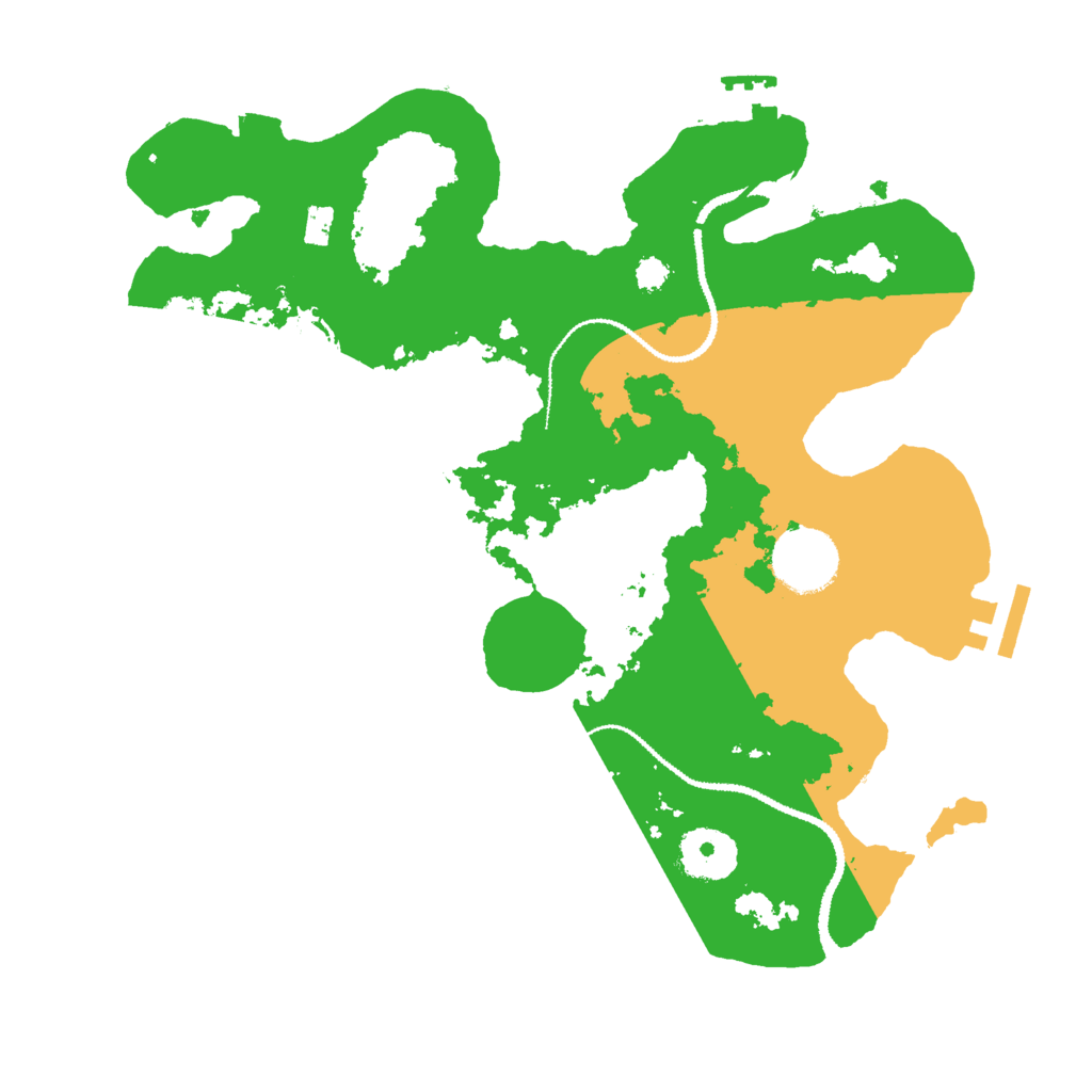 Biome Rust Map: Procedural Map, Size: 3000, Seed: 32424