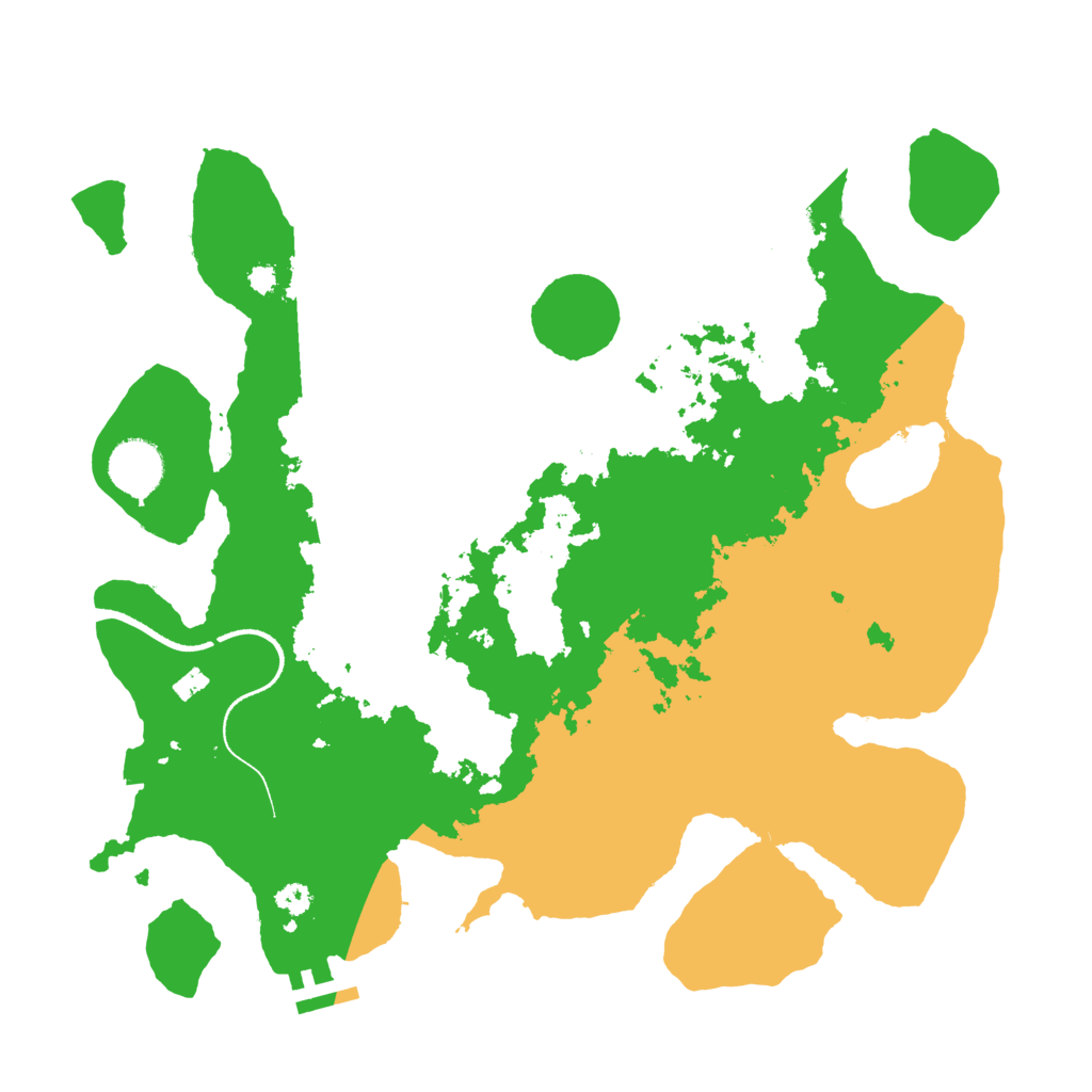 Biome Rust Map: Procedural Map, Size: 3500, Seed: 1153054655