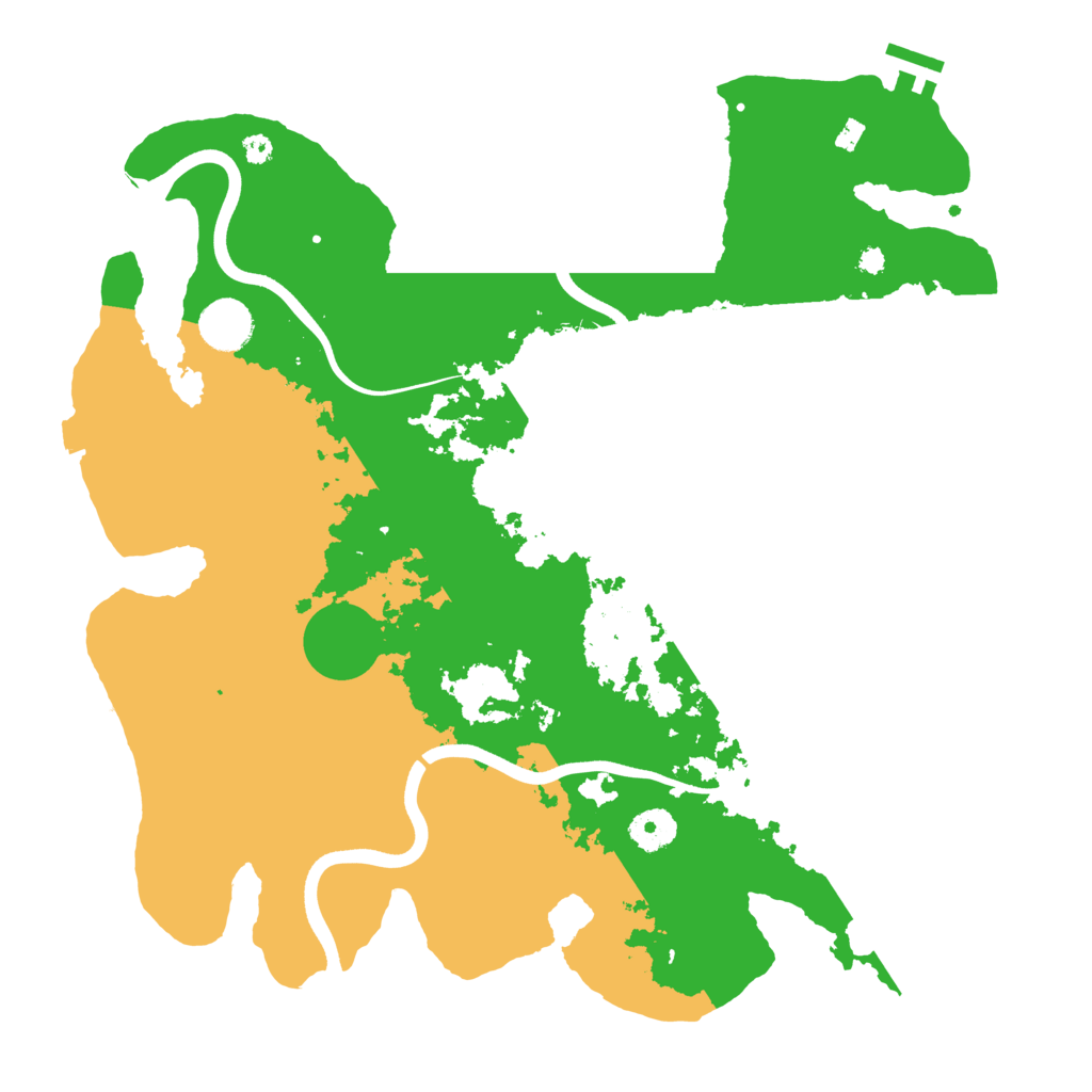 Biome Rust Map: Procedural Map, Size: 3750, Seed: 385532468