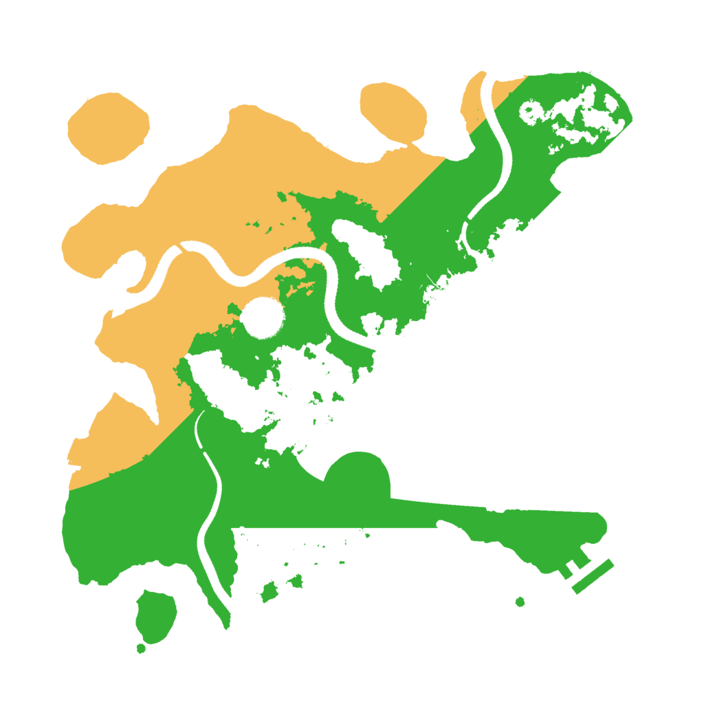 Biome Rust Map: Procedural Map, Size: 3000, Seed: 22583