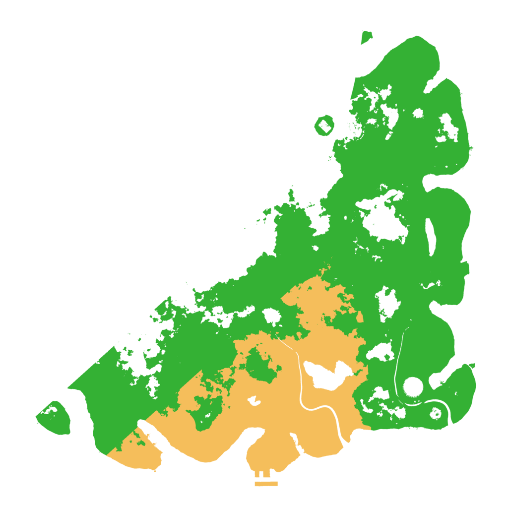 Biome Rust Map: Procedural Map, Size: 4500, Seed: 2064742113