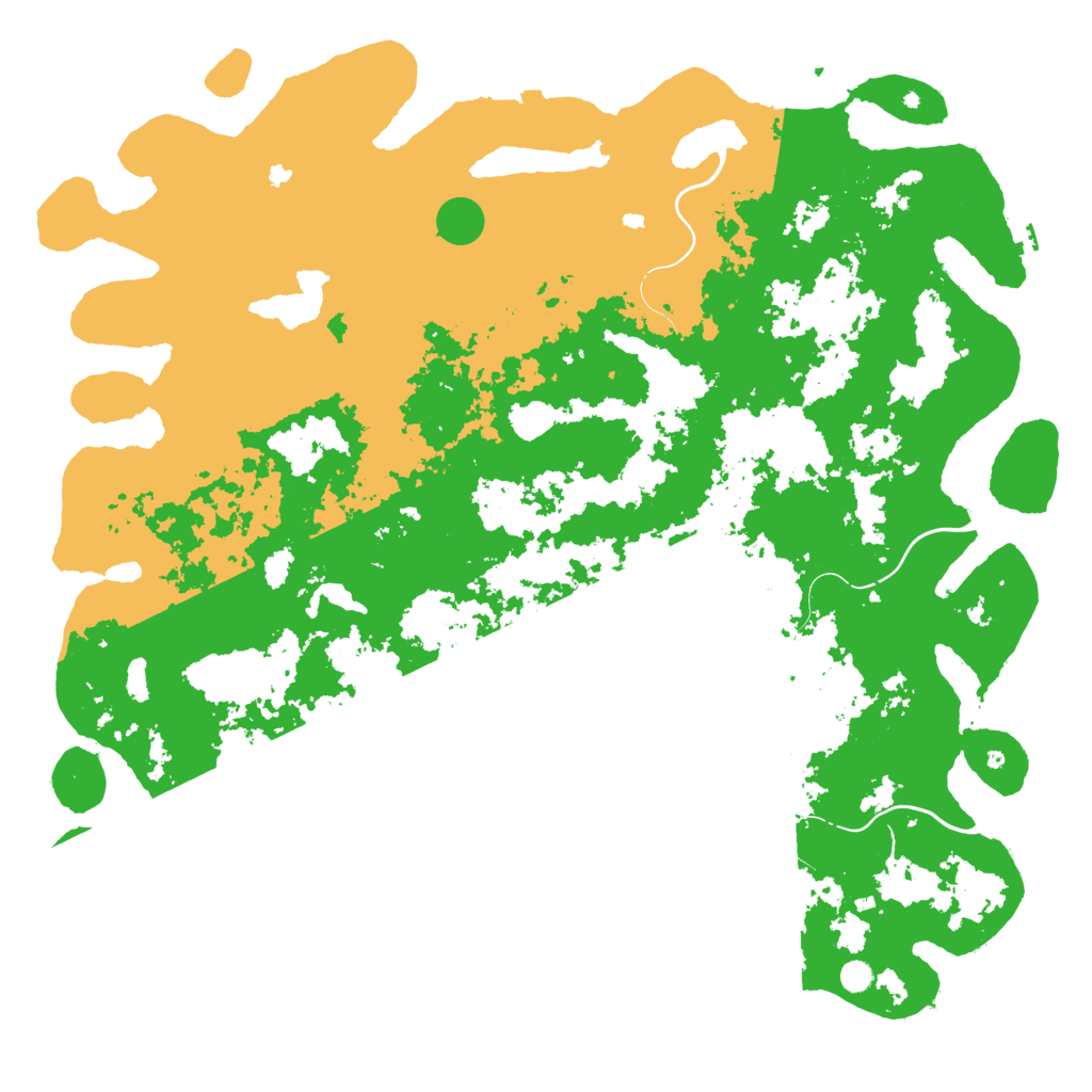 Biome Rust Map: Procedural Map, Size: 6000, Seed: 1050534081