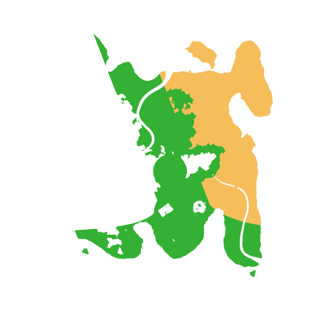 Biome Rust Map: Procedural Map, Size: 2500, Seed: 1513158651