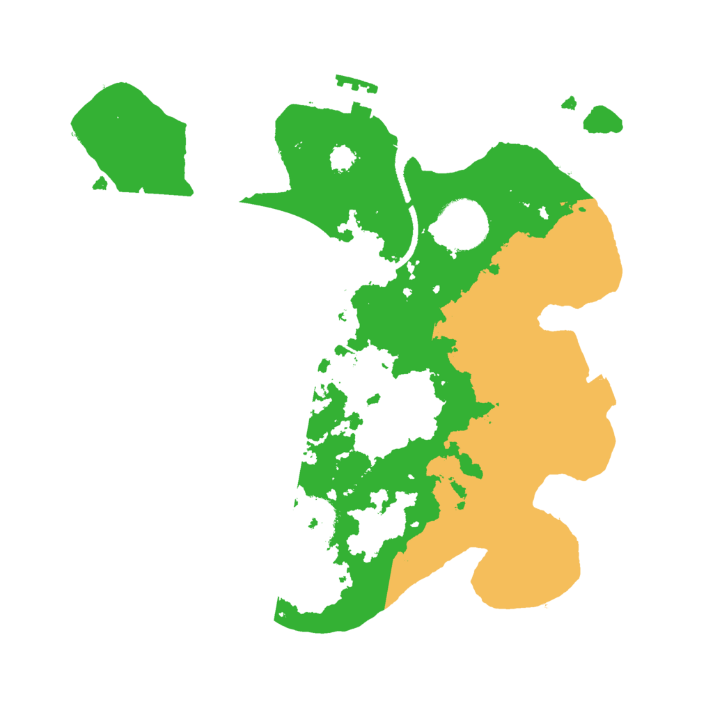 Biome Rust Map: Procedural Map, Size: 2500, Seed: 440487528