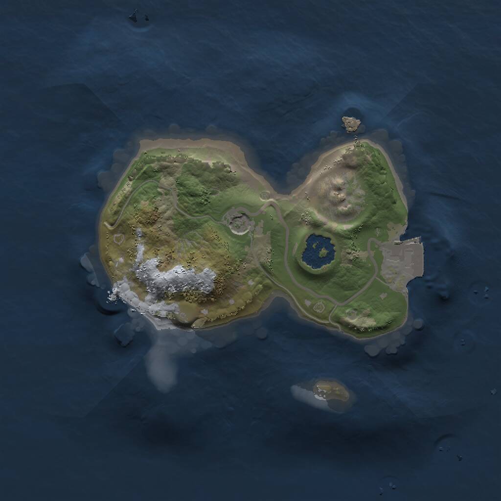 Rust Map: Procedural Map, Size: 1500, Seed: 742760525, 2 Monuments