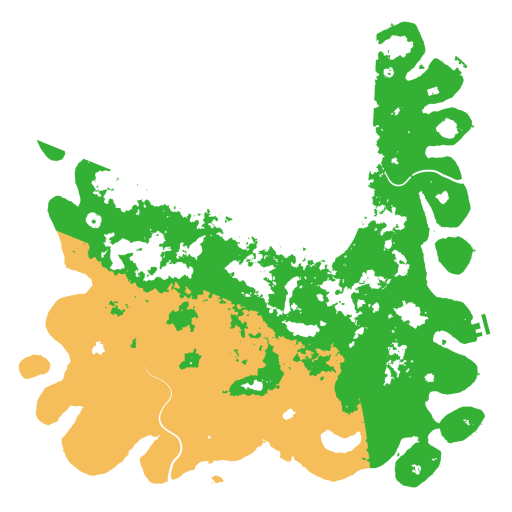 Biome Rust Map: Procedural Map, Size: 5000, Seed: 72888