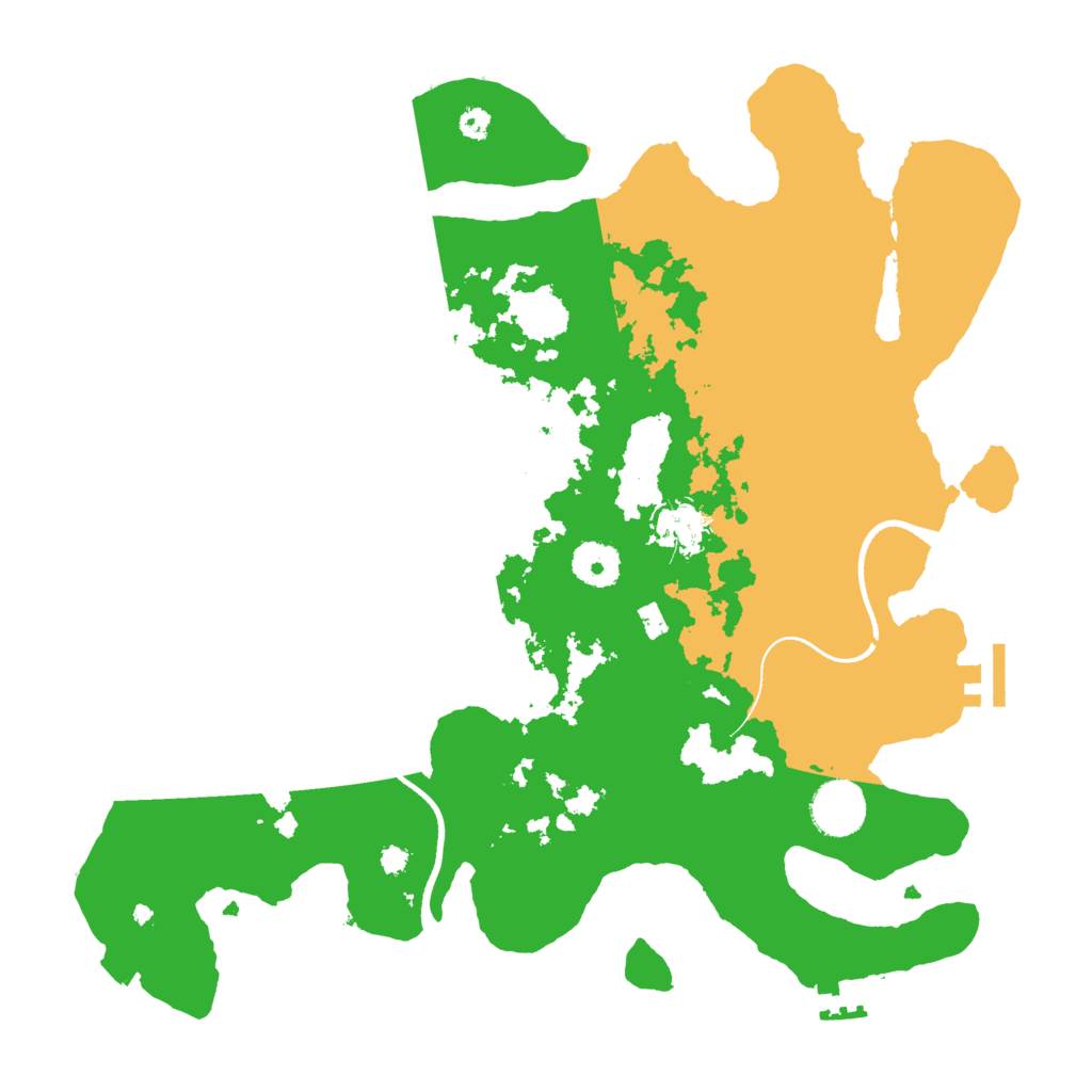 Biome Rust Map: Procedural Map, Size: 3500, Seed: 2560