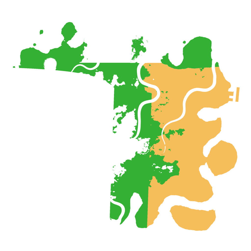 Biome Rust Map: Procedural Map, Size: 3500, Seed: 850752051