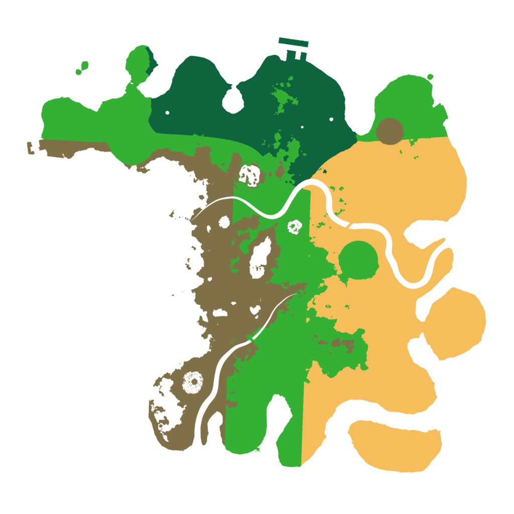 Biome Rust Map: Procedural Map, Size: 3500, Seed: 850752051
