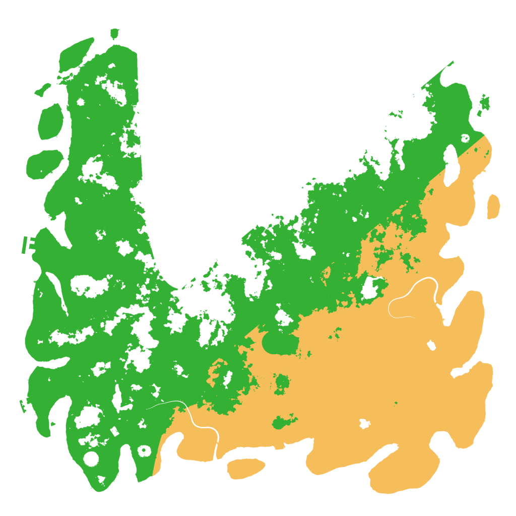 Biome Rust Map: Procedural Map, Size: 6000, Seed: 2142519751