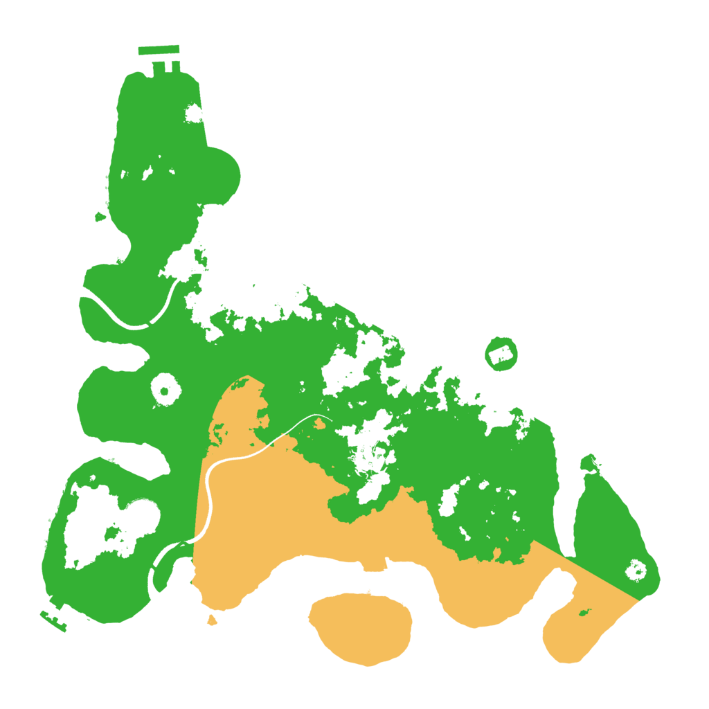 Biome Rust Map: Procedural Map, Size: 3500, Seed: 68359731