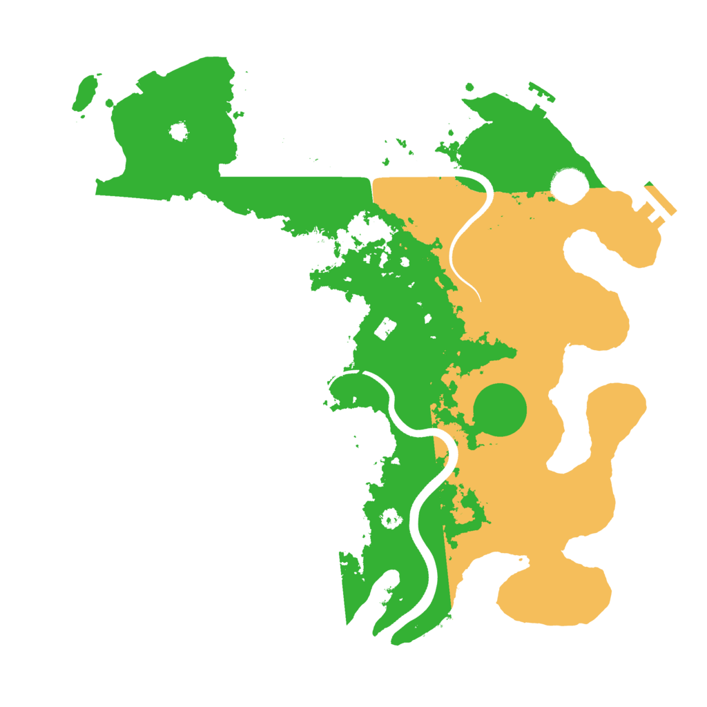 Biome Rust Map: Procedural Map, Size: 3500, Seed: 91631975