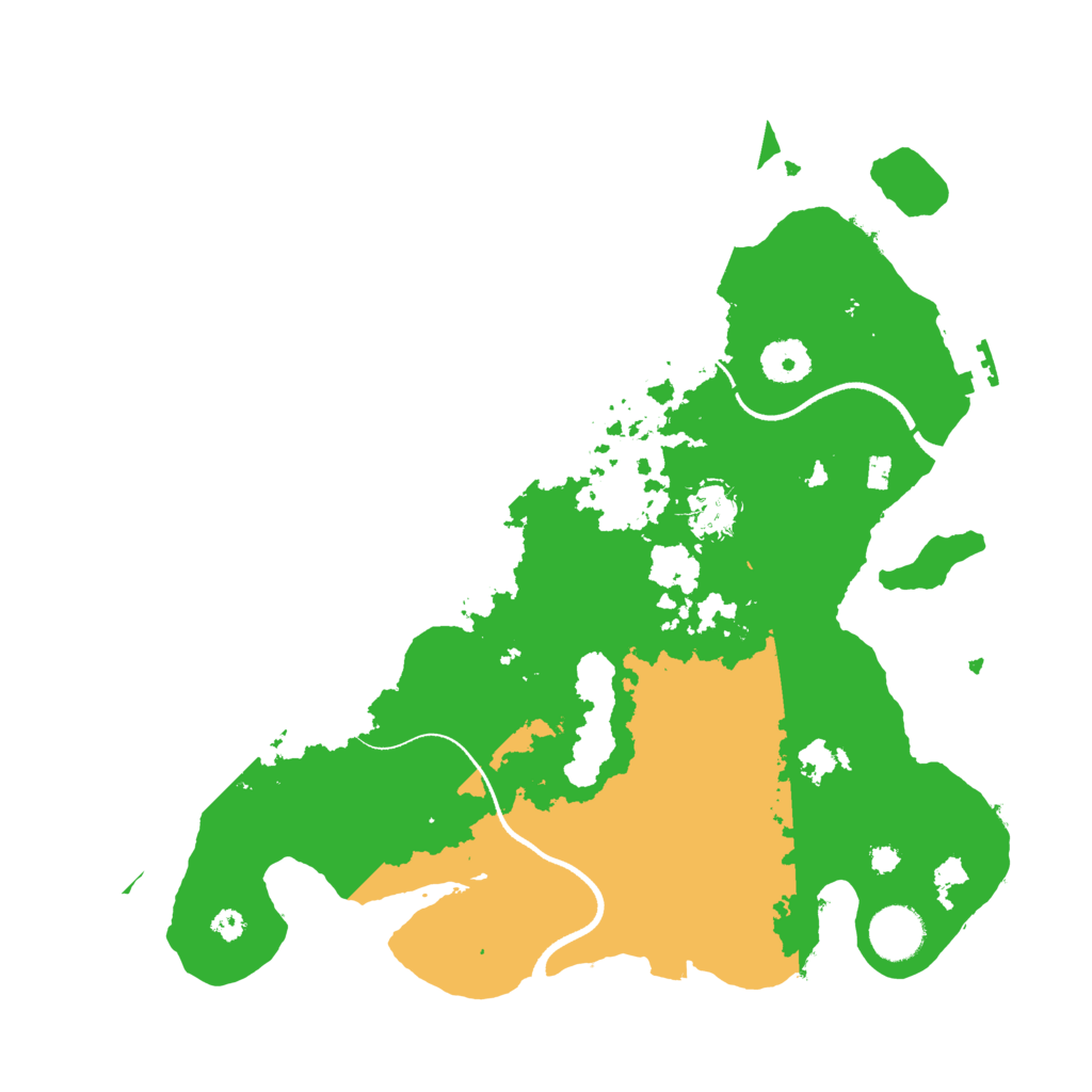 Biome Rust Map: Procedural Map, Size: 3500, Seed: 34242498