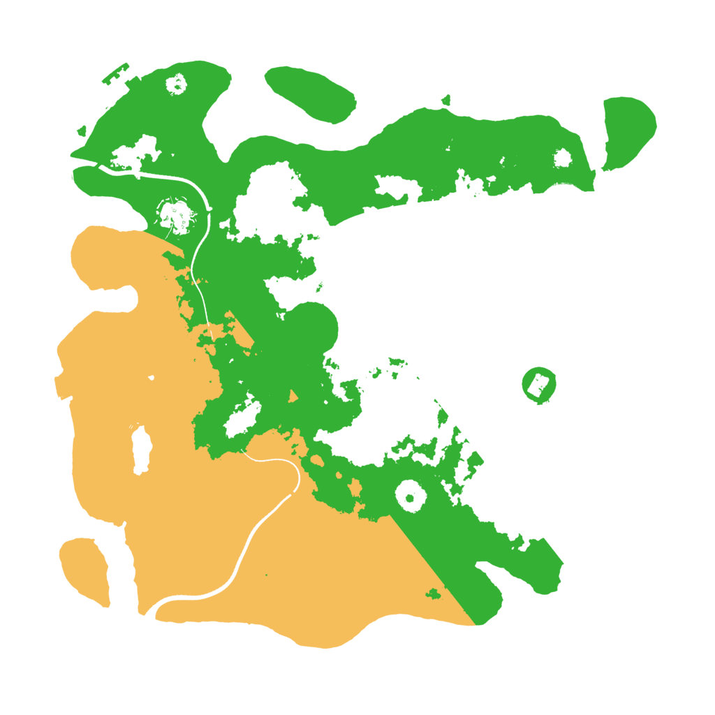 Biome Rust Map: Procedural Map, Size: 3500, Seed: 743748245