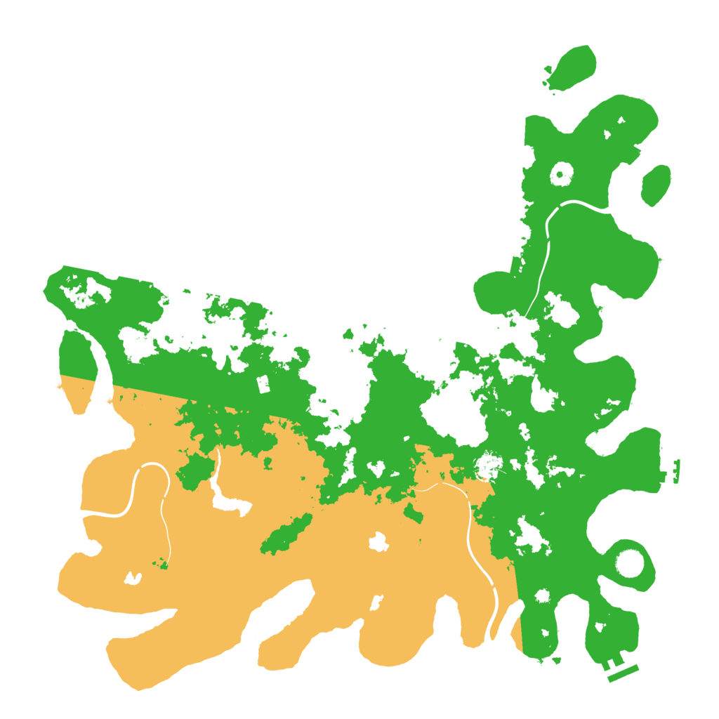 Biome Rust Map: Procedural Map, Size: 4500, Seed: 79632145