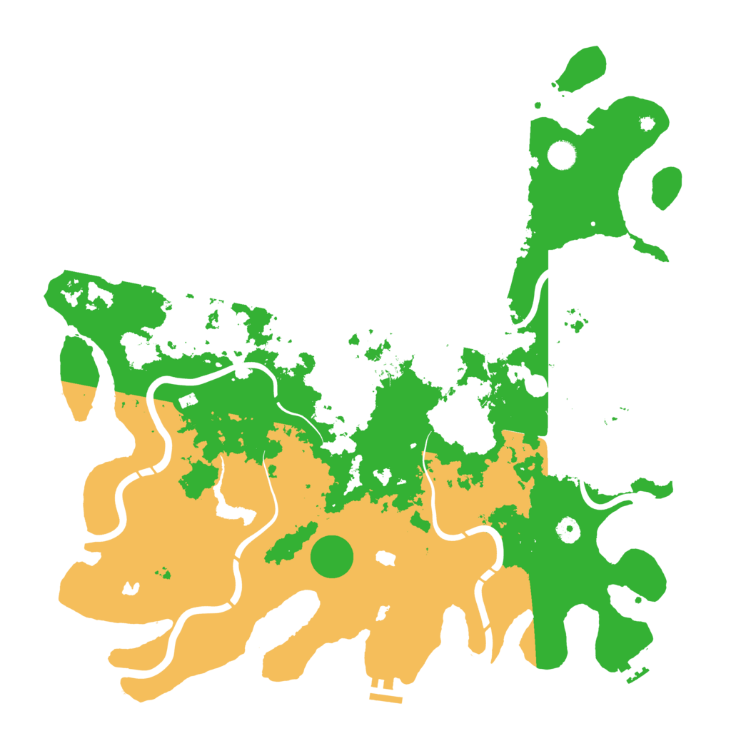Biome Rust Map: Procedural Map, Size: 4500, Seed: 79632145