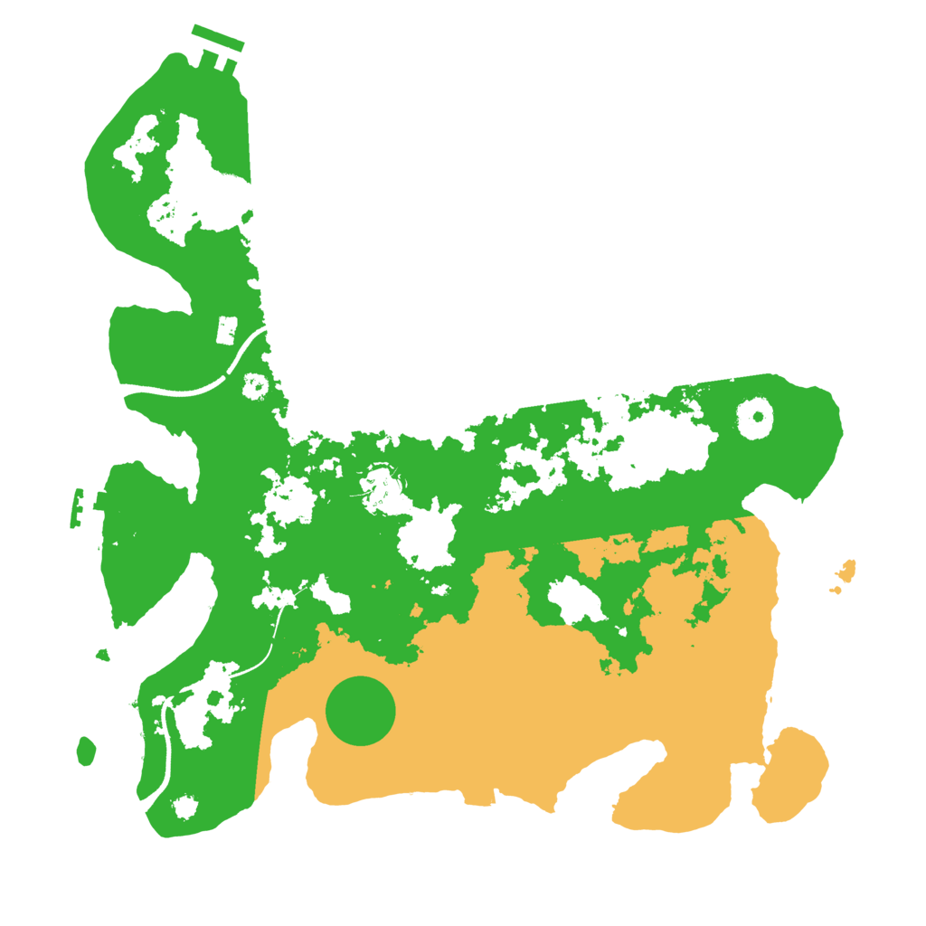 Biome Rust Map: Procedural Map, Size: 3500, Seed: 357571661