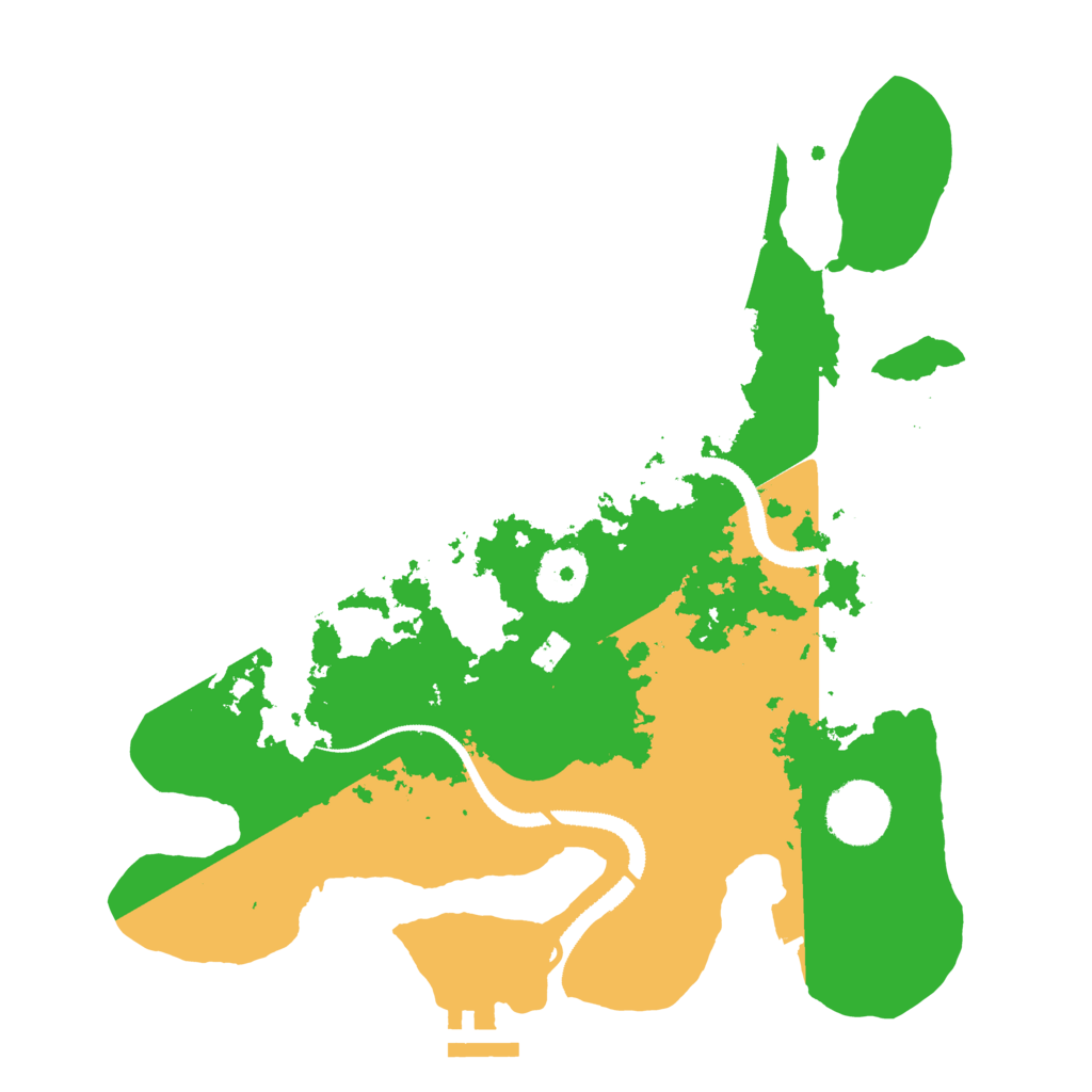 Biome Rust Map: Procedural Map, Size: 3100, Seed: 101424