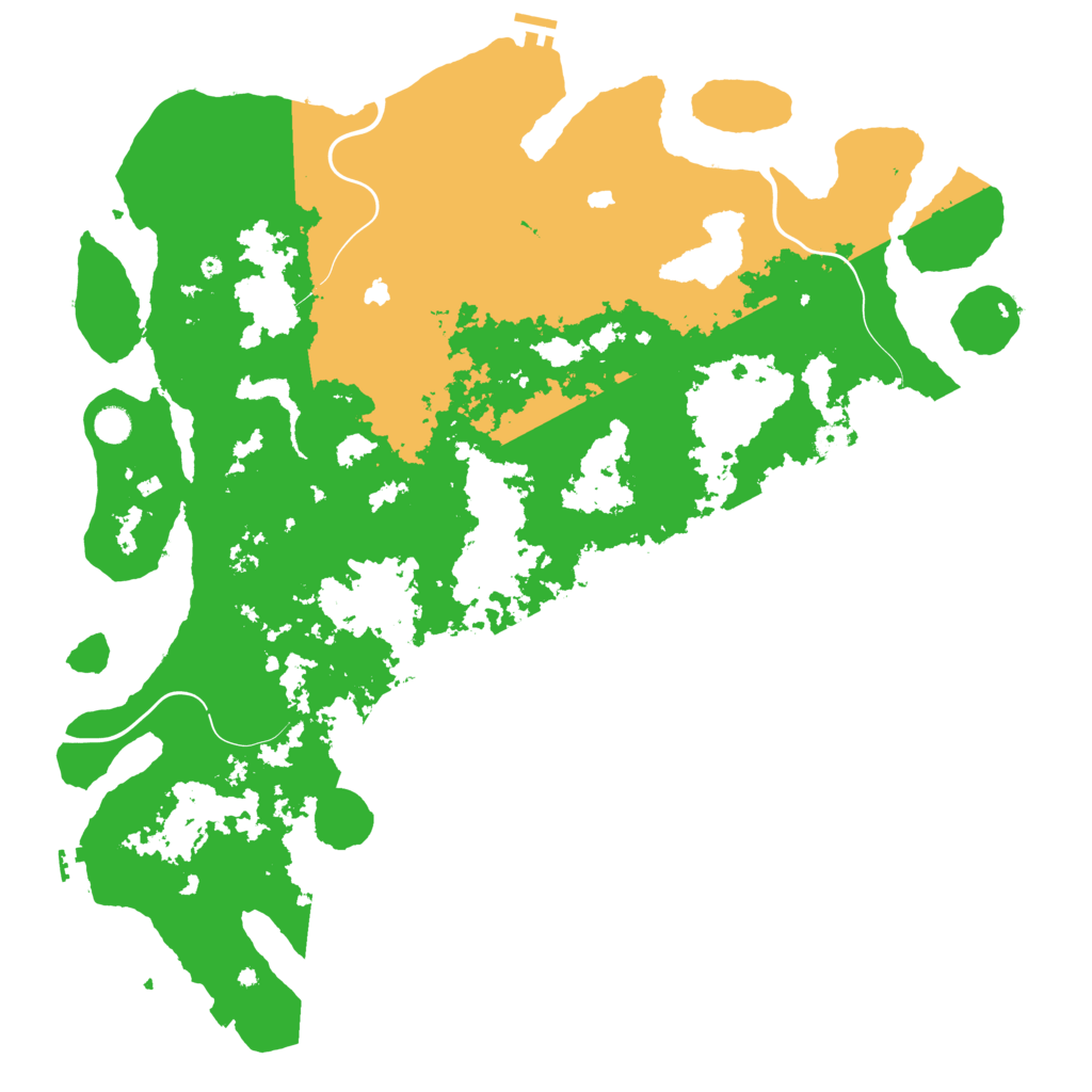 Biome Rust Map: Procedural Map, Size: 5203, Seed: 31415921
