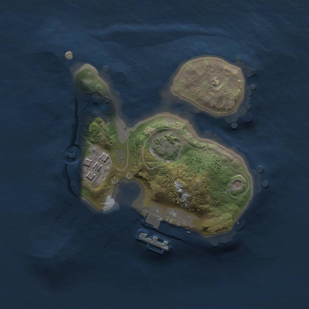 Rust Map: Procedural Map, Size: 1500, Seed: 1554105078, 6 Monuments