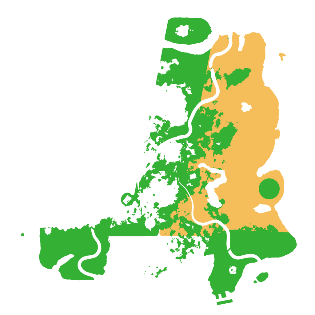 Biome Rust Map: Procedural Map, Size: 4000, Seed: 98760