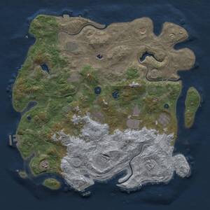 Thumbnail Rust Map: Procedural Map, Size: 4250, Seed: 1547397397, 17 Monuments