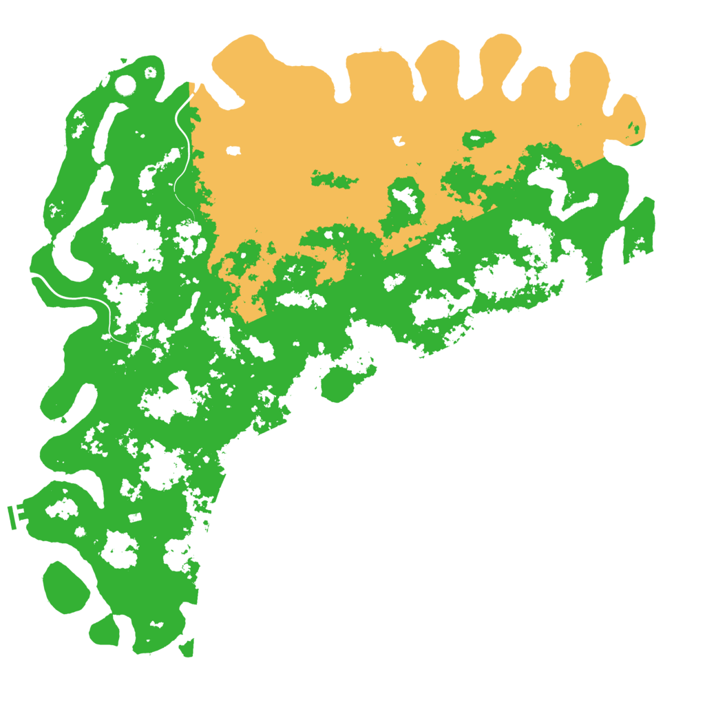 Biome Rust Map: Procedural Map, Size: 6000, Seed: 56985264