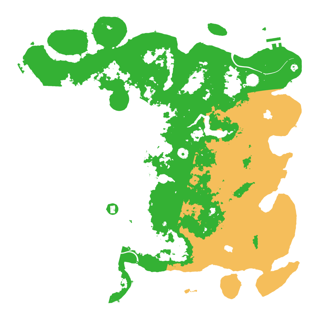 Biome Rust Map: Procedural Map, Size: 4500, Seed: 864943197