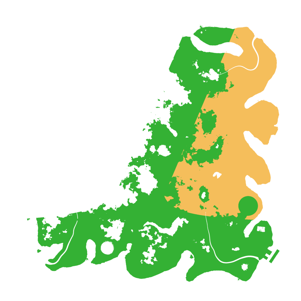 Biome Rust Map: Procedural Map, Size: 4069, Seed: 612351