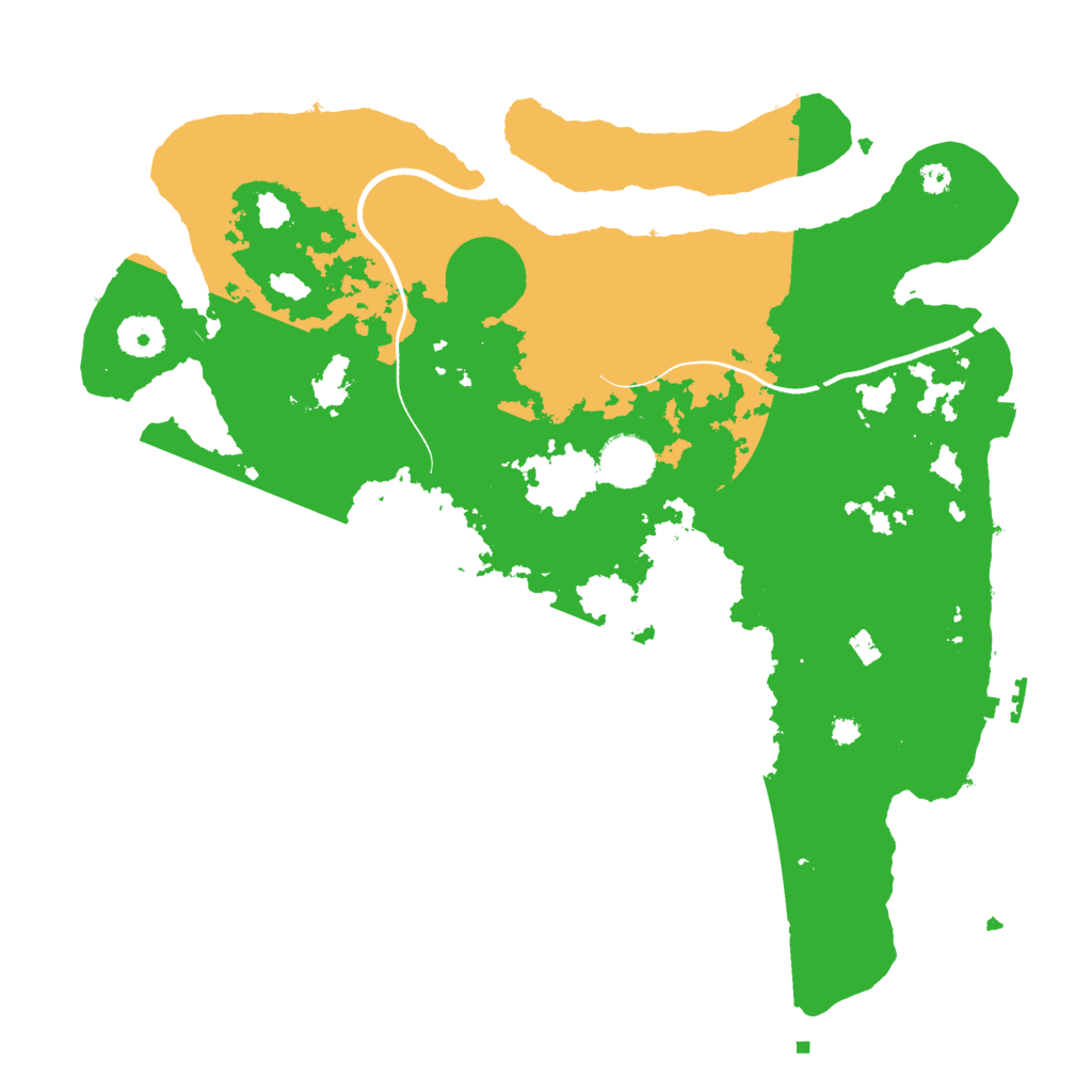 Biome Rust Map: Procedural Map, Size: 3600, Seed: 1125