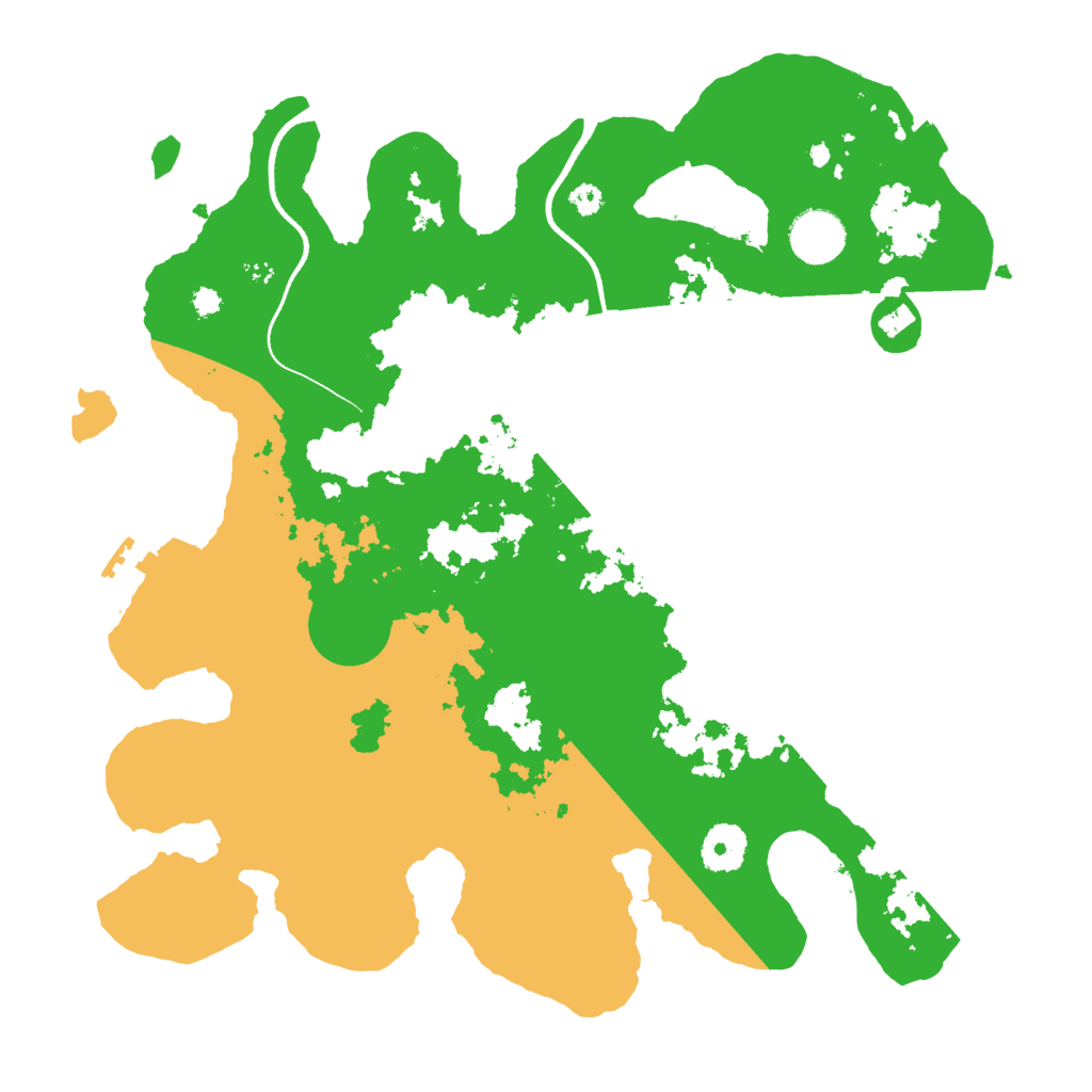 Biome Rust Map: Procedural Map, Size: 3500, Seed: 1767727291