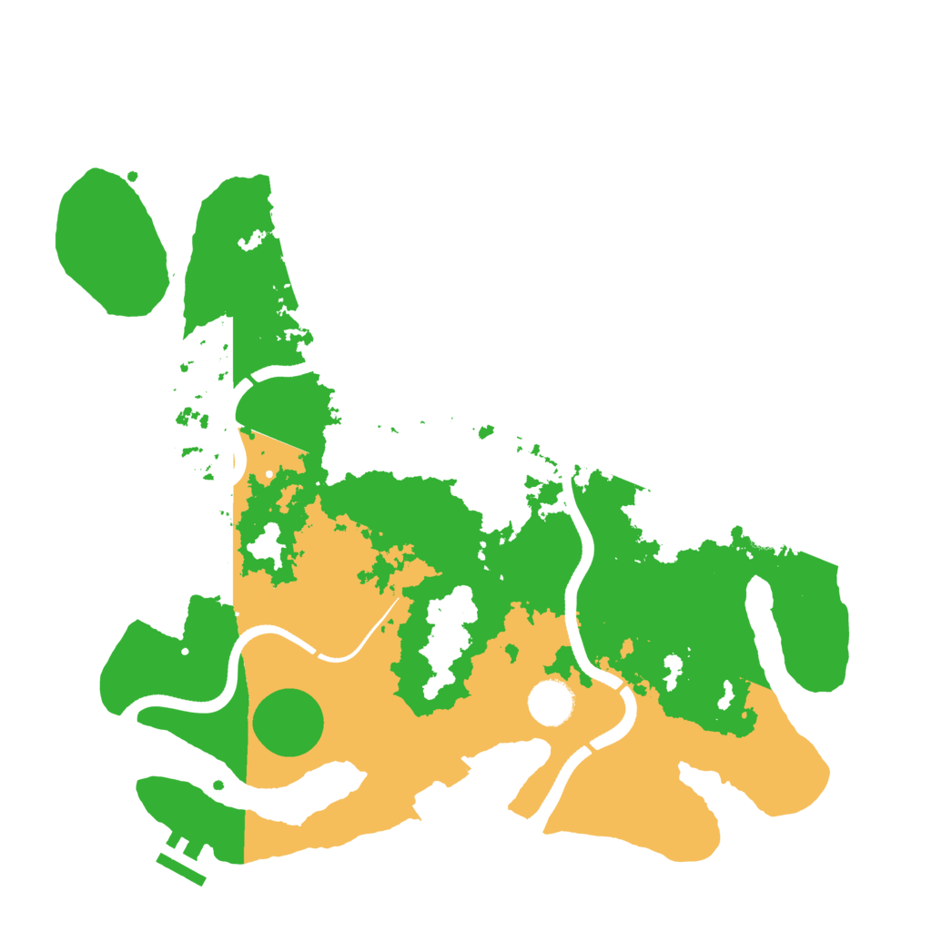 Biome Rust Map: Procedural Map, Size: 3600, Seed: 11510